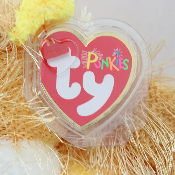 Ty Punkies T-Bone Cow Beanie Plush Tan 8in w/ Tag Protector