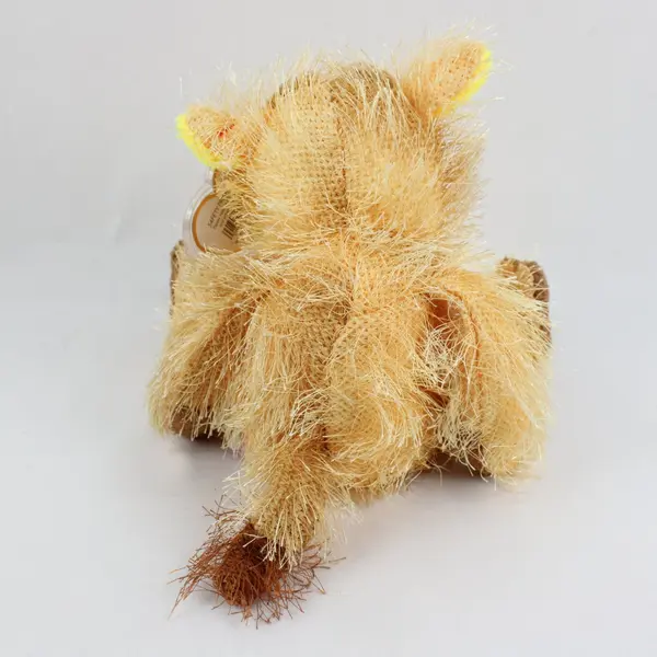 Ty Punkies T-Bone Cow Beanie Plush Tan 8in w/ Tag Protector