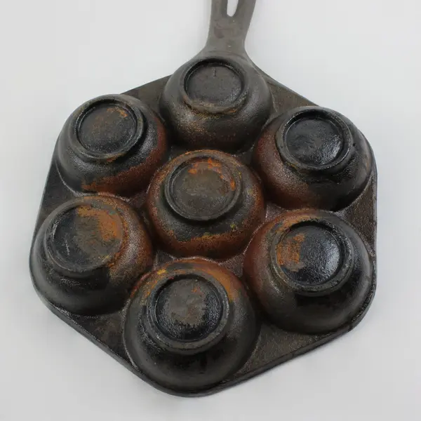 Cast Iron Aebleskiver Pan 7 Cup Danish Pancake Poffertjes Maker