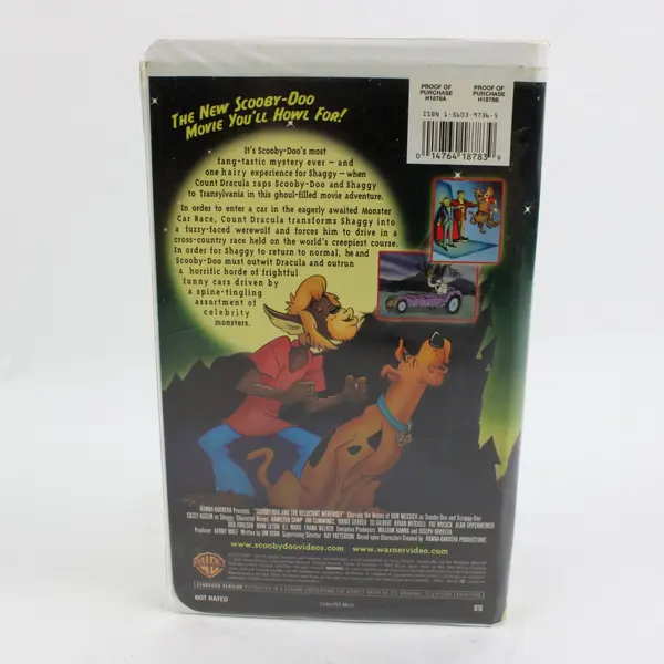 Scooby-Doo and the Reluctant Werewolf VHS 2002 Warner Bros. Clamshell Case