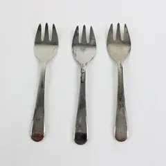 Sheffield England Silver-Plated Forks Set of 3 Plain Handles