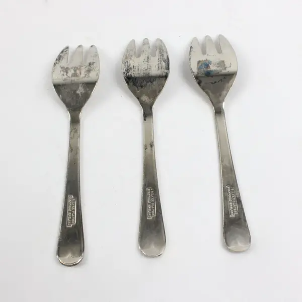 Sheffield England Silver-Plated Forks Set of 3 Plain Handles