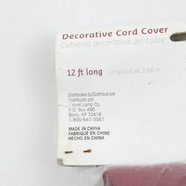Hunt Lamp Co A-6075 12ft Berry Decorative Fabric Cord Cover