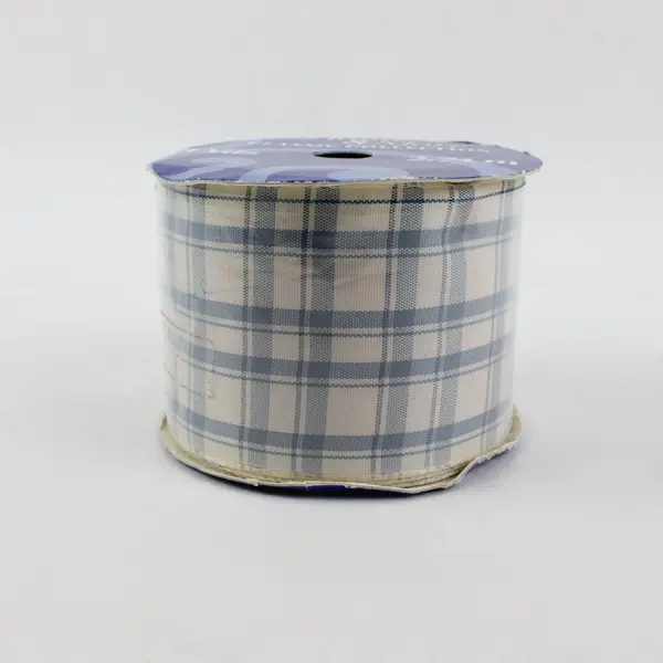 Lot of 3 Decorative Craft Ribbon Spools Home & More Voila Plaid Polka Dot