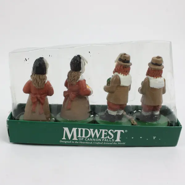 Midwest of Canon Falls Lot of 20 Thanksgiving Turkey Pilgrim Candles