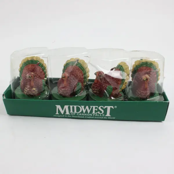 Midwest of Canon Falls Lot of 20 Thanksgiving Turkey Pilgrim Candles