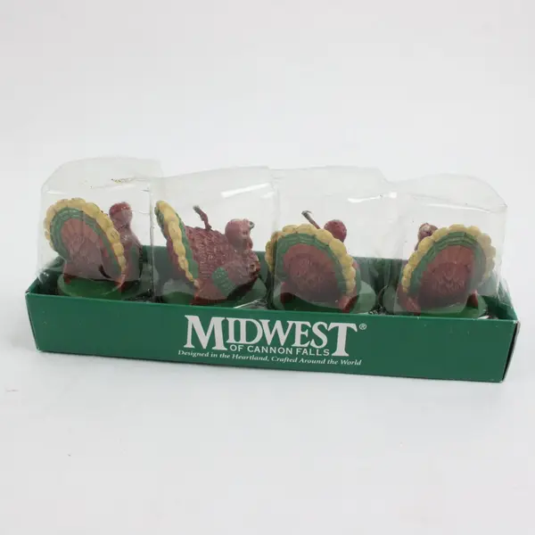 Midwest of Canon Falls Lot of 20 Thanksgiving Turkey Pilgrim Candles