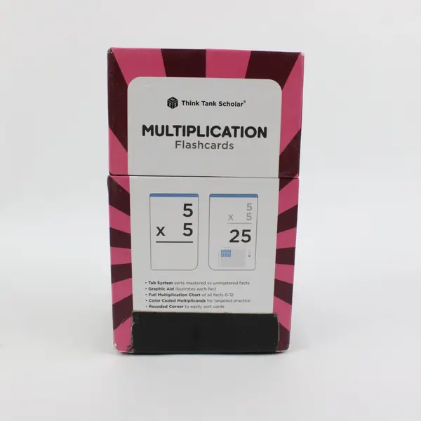 Think Tank Scholar 173 Multiplication Flash Cards with Storage Box