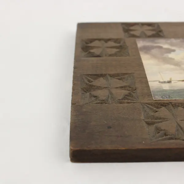 Decorative Windmill Wood Framed Wall Hanging