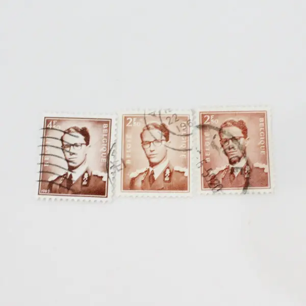 Belgium King Baudouin Stamps Lot of 10 Used Mixed Denominations