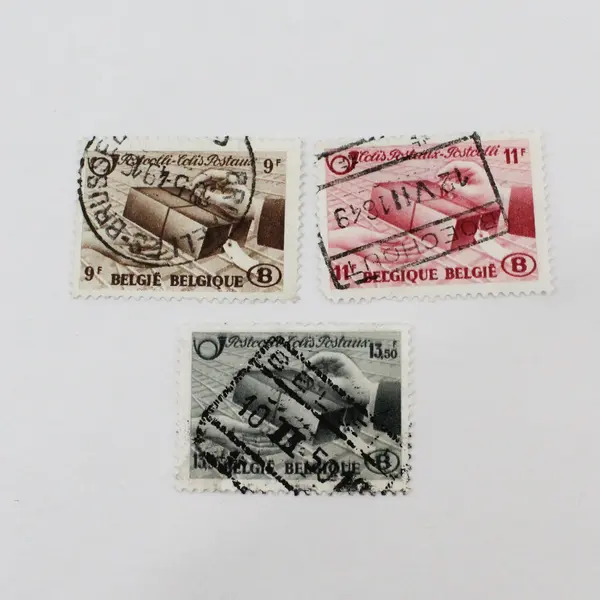 Belgium 1948 Railway Parcel Post Stamps Set of 3 Used Scott Q307-09