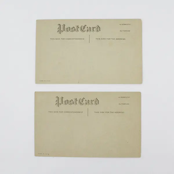 Lot Of 2 Vintage 1920s New Year Wish Greeting Postcards