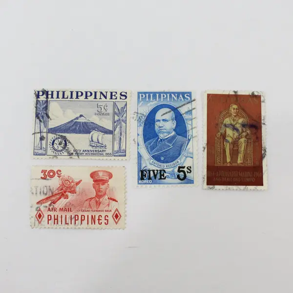Lot of 15 Philippines Mixed Used Stamps 1880s-1960s
