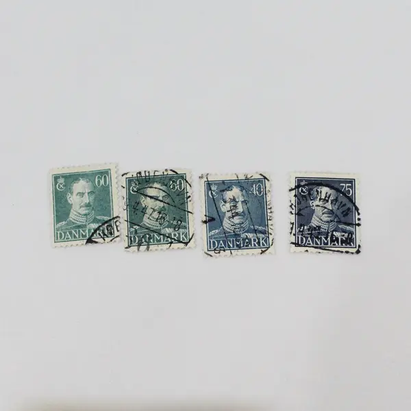 Lot Of 17 Denmark 1940s King Christian X Stamps Used