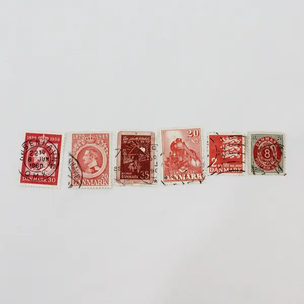 Lot Of 24 Denmark 1900s-1970s Stamps Used