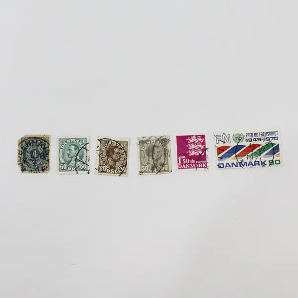 Lot Of 24 Denmark 1900s-1970s Stamps Used