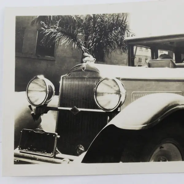 Vintage Photograph Woman in Packard Automobile, Attributed c.1932