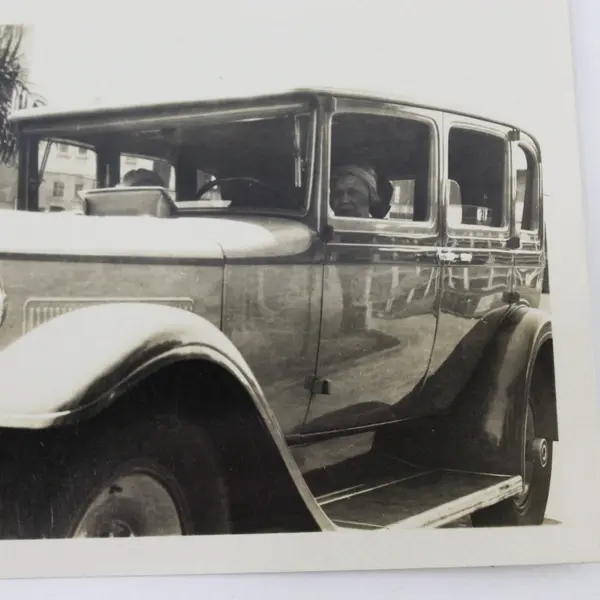 Vintage Photograph Woman in Packard Automobile, Attributed c.1932