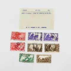 Lot Of 8 Italy 1932 March On Rome Stamps SC #290-91 #93-95 #97 Used