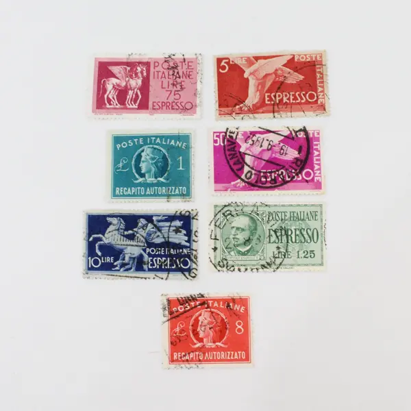 Lot of 7 Italy 1930s-1950s Express Stamps Used