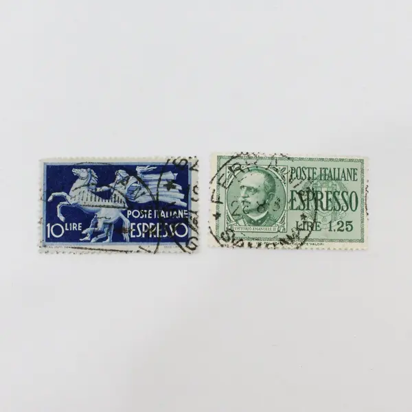 Lot of 7 Italy 1930s-1950s Express Stamps Used