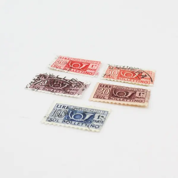 Lot of 5 Italy 1950s Parcel Post Stamps Used 