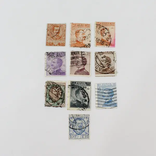 Lot Of 10 Italy 1906-1920s King Emmanuel III Stamps Used