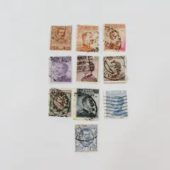 Lot Of 10 Italy 1906-1920s King Emmanuel III Stamps Used