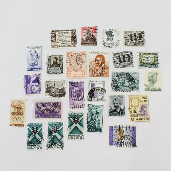 Lot Of 25 Italy 1950s-1960s Mixed Commemorative Stamps Used 