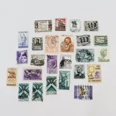 Lot Of 25 Italy 1950s-1960s Mixed Commemorative Stamps Used 