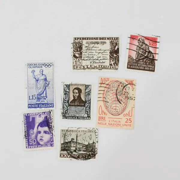 Lot Of 25 Italy 1950s-1960s Mixed Commemorative Stamps Used 