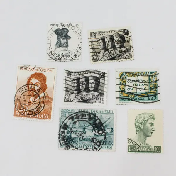 Lot Of 25 Italy 1950s-1960s Mixed Commemorative Stamps Used 