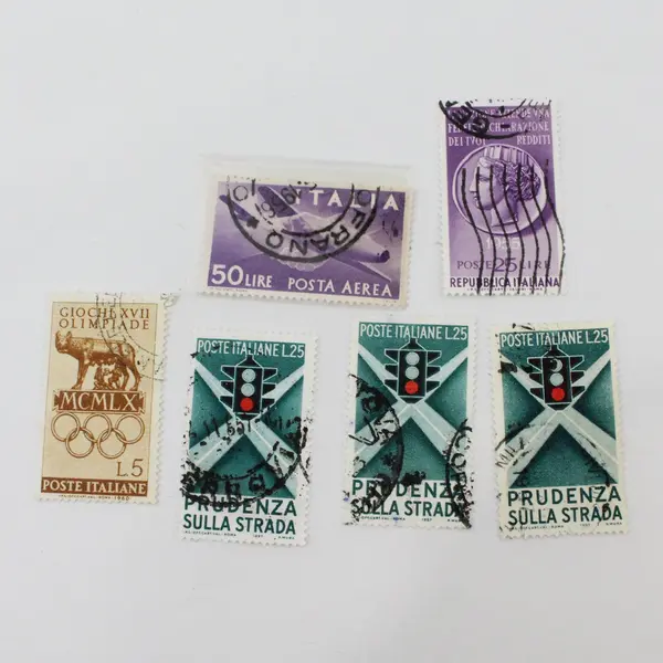 Lot Of 25 Italy 1950s-1960s Mixed Commemorative Stamps Used 