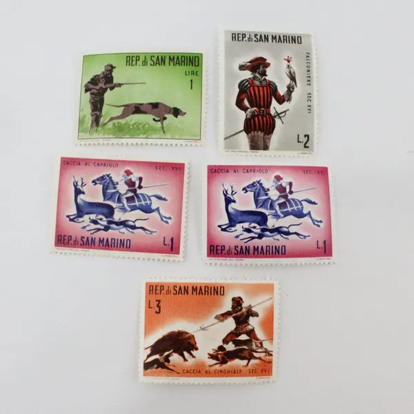 Lot Of 10 San Marino 1960s-1970 Commemorative Stamps Mint Hinged