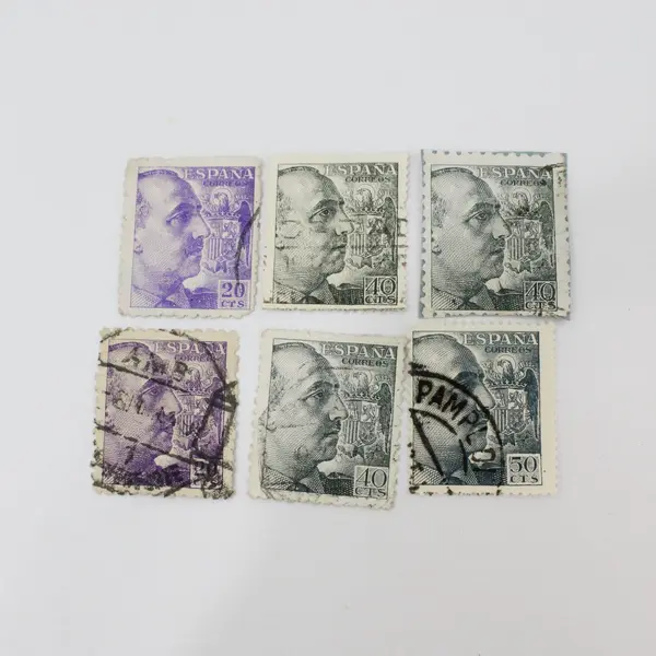 Lot Of 28 Spain 1940s-1950s Franco Stamps Used