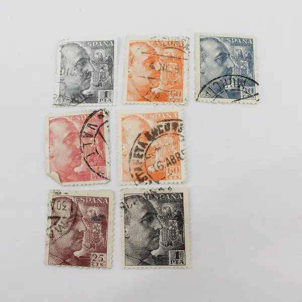 Lot Of 28 Spain 1940s-1950s Franco Stamps Used