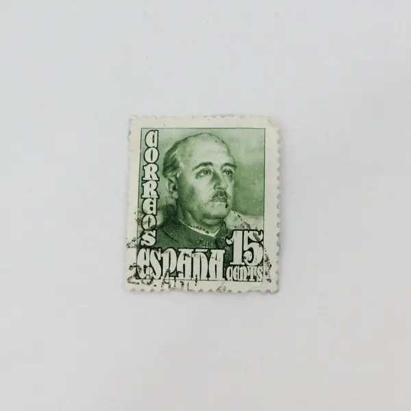 Lot Of 10 Spain 1948 General Franco Stamps Used