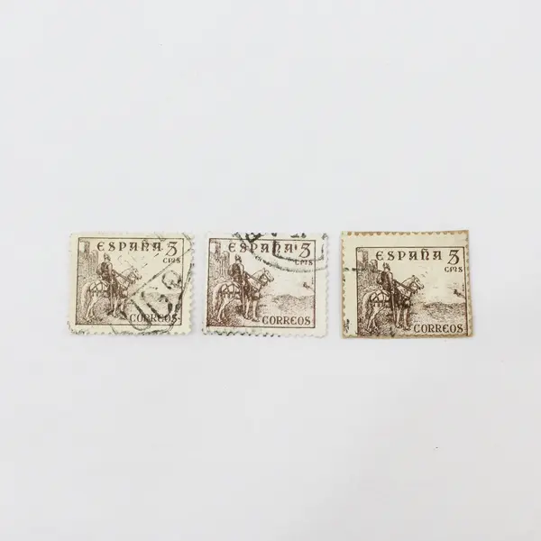 Lot Of 8 Spain 1930s-1946 El Cid Knight Stamps Used