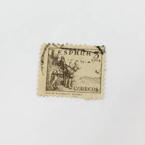 Lot Of 8 Spain 1930s-1946 El Cid Knight Stamps Used