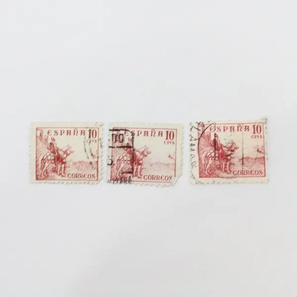 Lot Of 8 Spain 1930s-1946 El Cid Knight Stamps Used