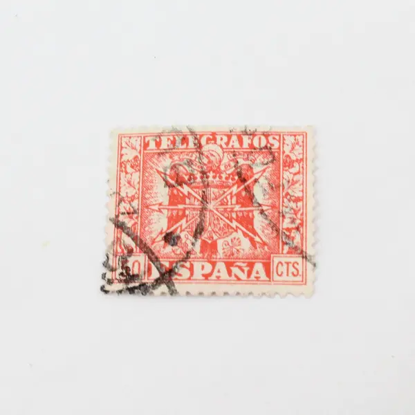Lot Of 4 Spain 1949 Telegraph Revenue Stamps Used