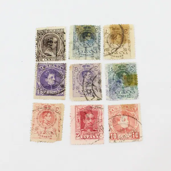 Lot Of 9 Spain 1890s-1920s Stamps Used
