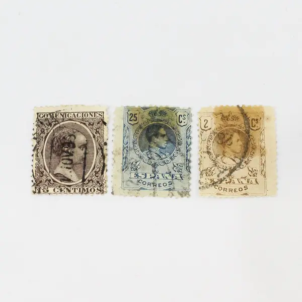 Lot Of 9 Spain 1890s-1920s Stamps Used