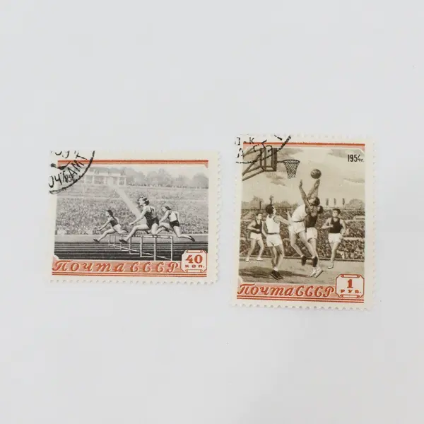 Lot Of 8 Russia USSR 1954 Sports Stamps SC #1710-17 Used