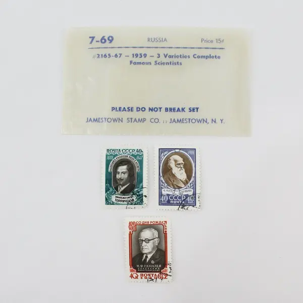 Lot Of 6 Russia USSR 1958-59 Science Stamps SC #2092-4 #2165-67 Used