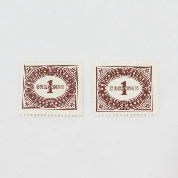 Lot Of 2 Austria 1922 1 Groschen Postage Due Stamps MH/MNH OG