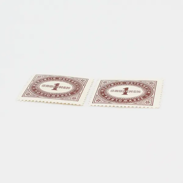 Lot Of 2 Austria 1922 1 Groschen Postage Due Stamps MH/MNH OG