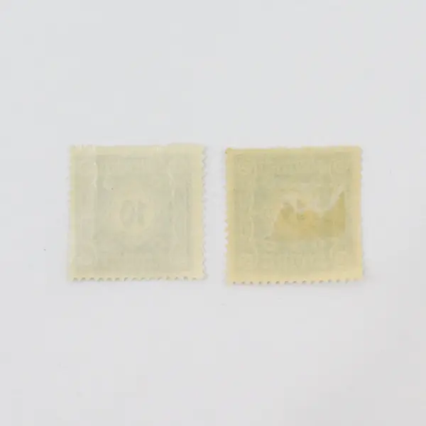 Lot Of 2 Austria 1922 Postage Due 10/15 Kronen Stamps Mint Hinged OG