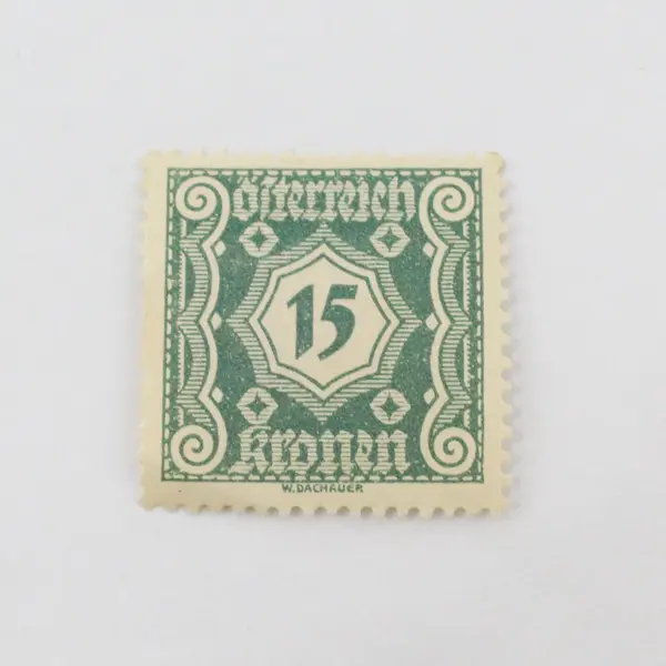 Lot Of 2 Austria 1922 Postage Due 10/15 Kronen Stamps Mint Hinged OG