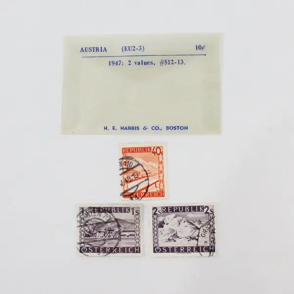 Lot Of 3 Austria 1947 Landscapes Stamps SC #506 #512-13 Used 